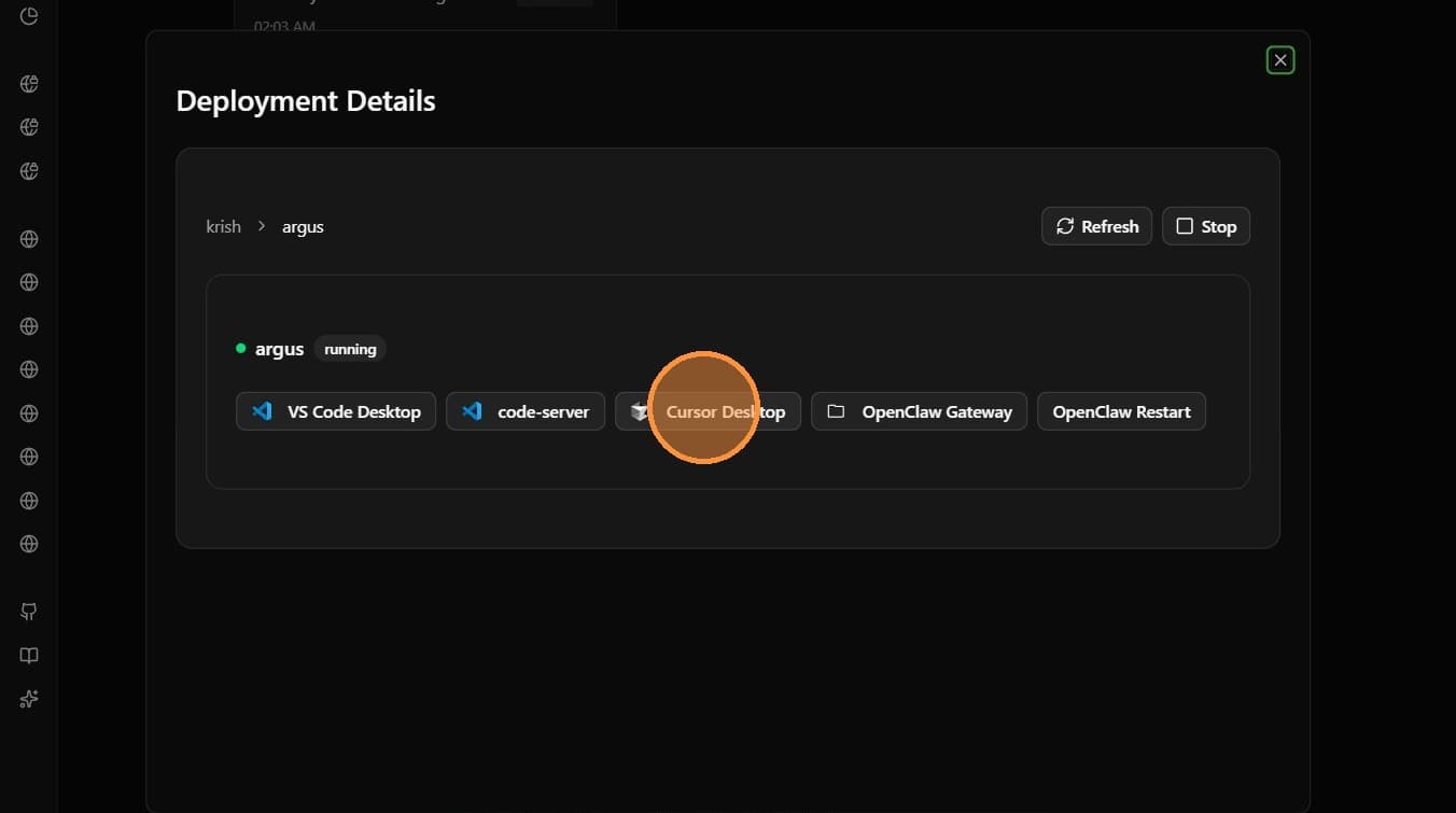 Open workspace IDE options