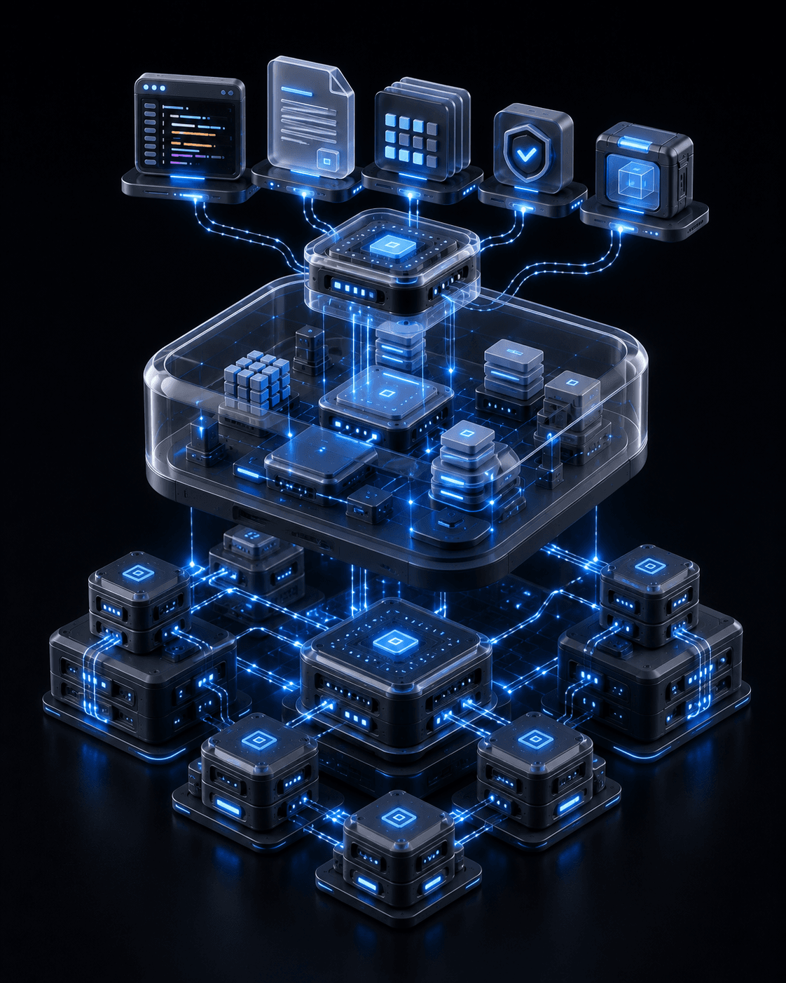 A Space running across connected cloud infrastructure